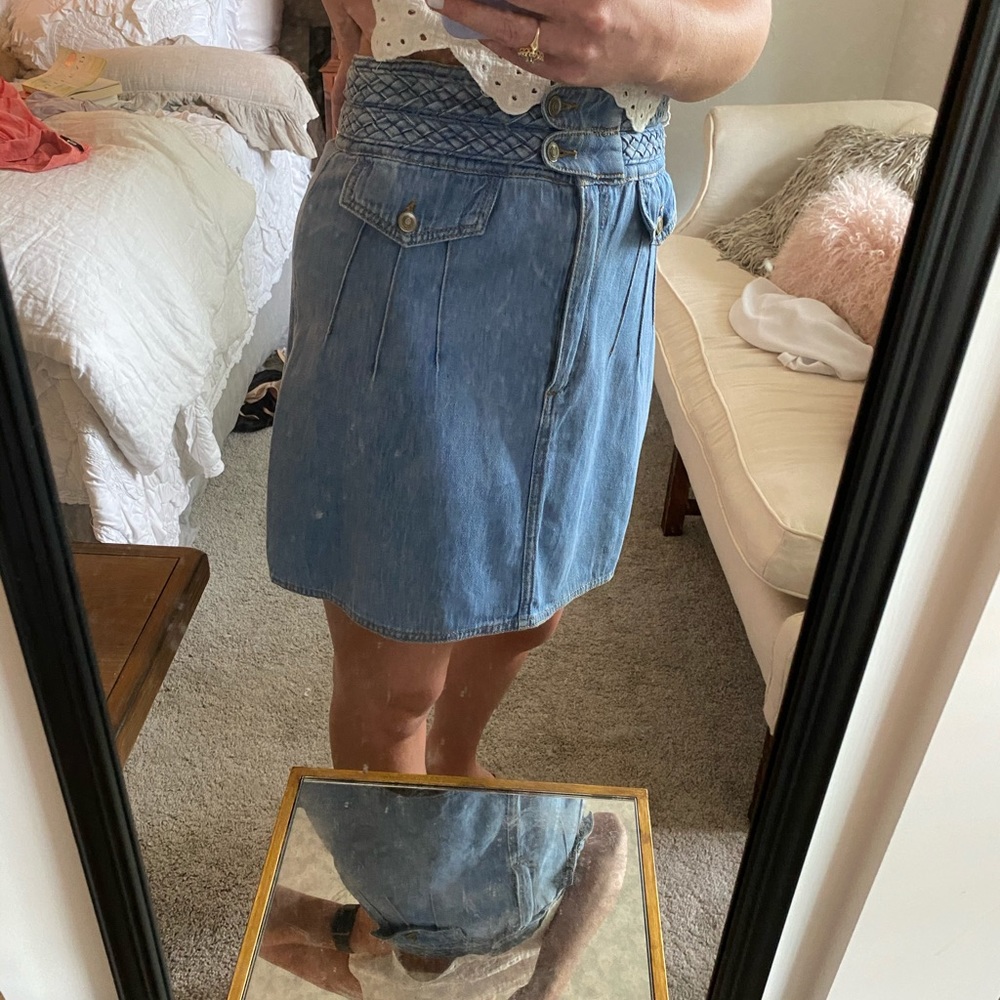 Free people denim skirt